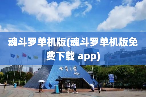 魂斗罗单机版(魂斗罗单机版免费下载 app)