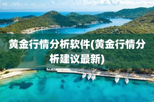 黄金行情分析软件(黄金行情分析建议最新)