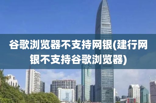 谷歌浏览器不支持网银(建行网银不支持谷歌浏览器)