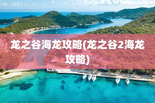 龙之谷海龙攻略(龙之谷2海龙攻略)