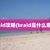 braid攻略(braid是什么意思)