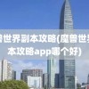 魔兽世界副本攻略(魔兽世界副本攻略app哪个好)