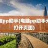 电脑pp助手(电脑pp助手无法打开页面)