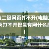 电脑二级网页打不开(电脑二级网页打不开但是有网什么原因)