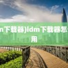 (idm下载器)idm下载器怎么使用